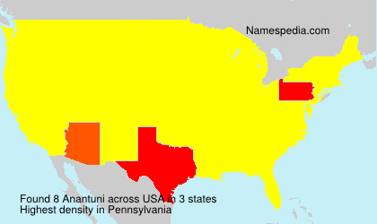 Surname Anantuni in USA Surname Anantuni in USA