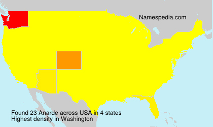 Surname Anarde in USA Surname Anarde in USA