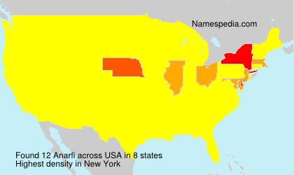 Surname Anarfi in USA