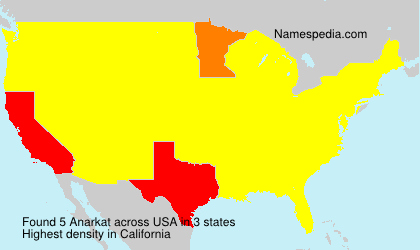 Surname Anarkat in USA Surname Anarkat in USA