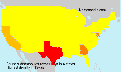 Surname Anastopulos in USA Surname Anastopulos in USA