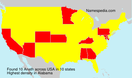 Surname Anath in USA Surname Anath in USA