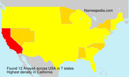 Surname Anayeli in USA Surname Anayeli in USA