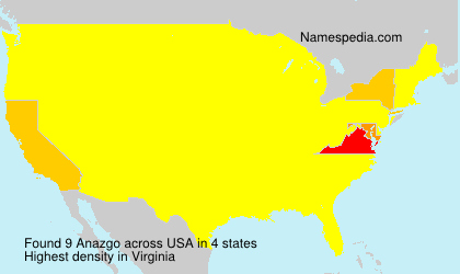 Surname Anazgo in USA Surname Anazgo in USA
