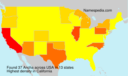 Surname Ancha in USA Surname Ancha in USA
