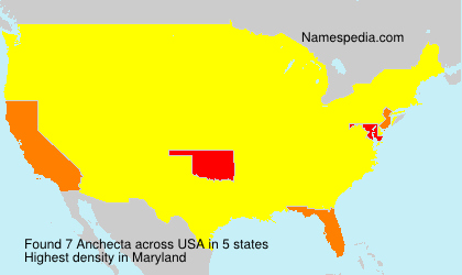 Surname Anchecta in USA Surname Anchecta in USA