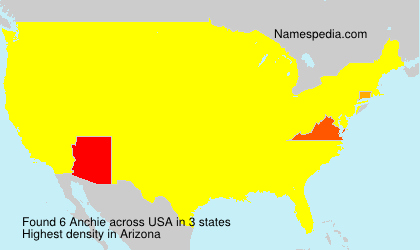 Surname Anchie in USA Surname Anchie in USA