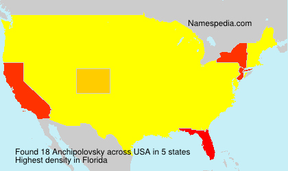 Surname Anchipolovsky in USA Surname Anchipolovsky in USA