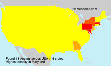 Surname Anciani in USA Surname Anciani in USA