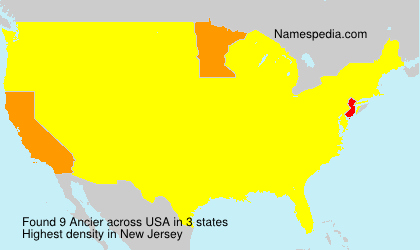Surname Ancier in USA Surname Ancier in USA