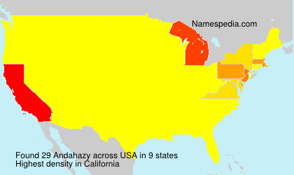Surname Andahazy in USA Surname Andahazy in USA