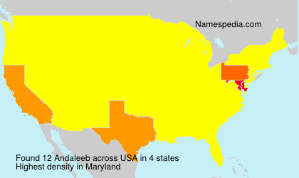 Surname Andaleeb in USA Surname Andaleeb in USA