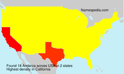 Surname Andarza in USA Surname Andarza in USA