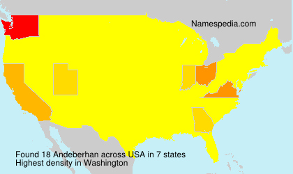 Surname Andeberhan in USA Surname Andeberhan in USA