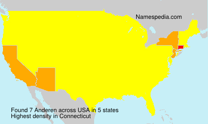 Surname Anderen in USA Surname Anderen in USA