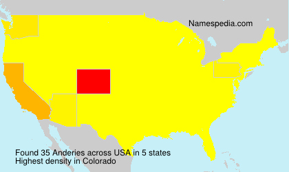 Surname Anderies in USA Surname Anderies in USA