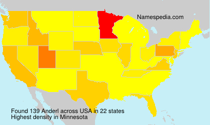 Surname Anderl in USA