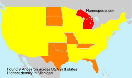 Surname Andesron in USA Surname Andesron in USA