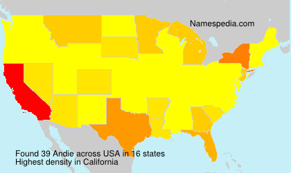 Surname Andie in USA Surname Andie in USA
