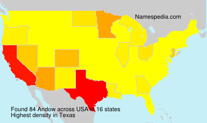 Surname Andow in USA Surname Andow in USA
