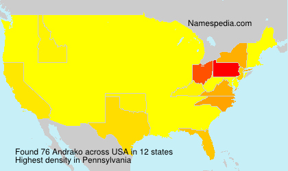 Surname Andrako in USA Surname Andrako in USA