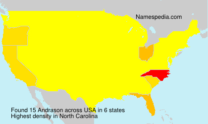 Surname Andrason in USA