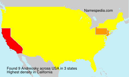 Surname Andreosky in USA Surname Andreosky in USA