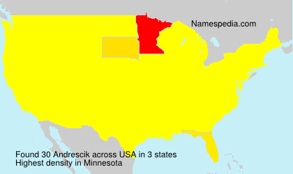 Surname Andrescik in USA Surname Andrescik in USA