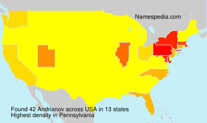Surname Andrianov in USA Surname Andrianov in USA