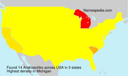 Surname Andriaschko in USA Surname Andriaschko in USA