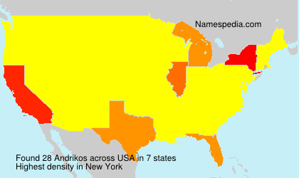 Surname Andrikos in USA Surname Andrikos in USA