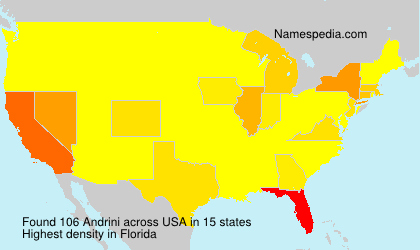 Surname Andrini in USA Surname Andrini in USA
