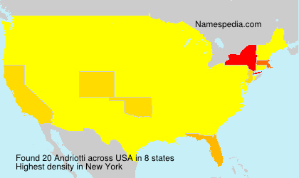 Surname Andriotti in USA Surname Andriotti in USA
