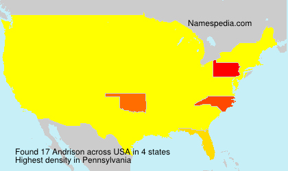 Surname Andrison in USA Surname Andrison in USA