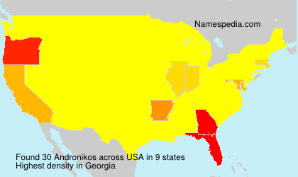 Surname Andronikos in USA Surname Andronikos in USA
