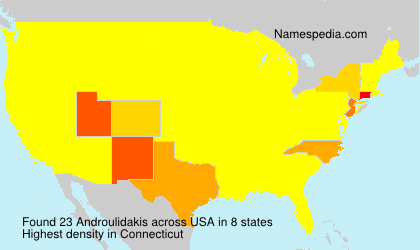 Surname Androulidakis in USA Surname Androulidakis in USA
