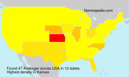 Surname Andsager in USA Surname Andsager in USA