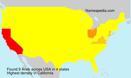 Surname Anek in USA Surname Anek in USA