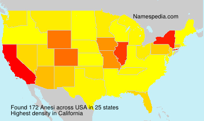 Surname Anesi in USA Surname Anesi in USA