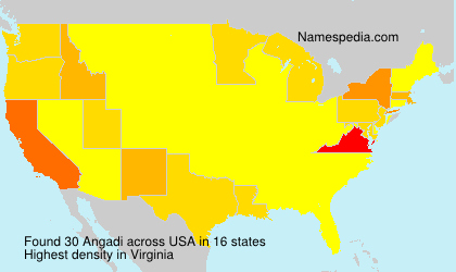 Surname Angadi in USA Surname Angadi in USA