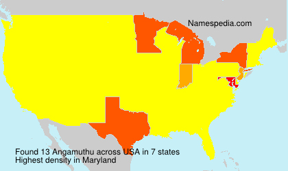 Surname Angamuthu in USA Surname Angamuthu in USA