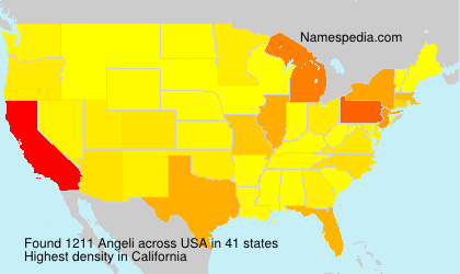 Surname Angeli in USA Surname Angeli in USA