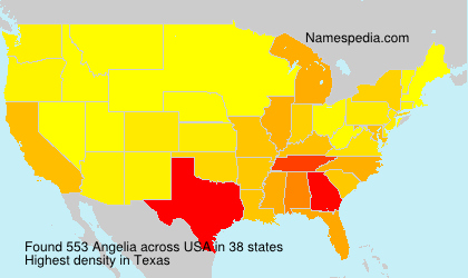 Surname Angelia in USA