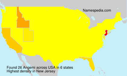 Surname Angemi in USA Surname Angemi in USA
