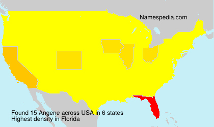 Surname Angene in USA Surname Angene in USA