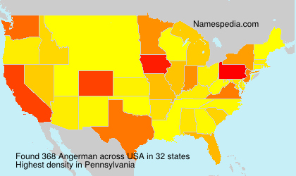 Surname Angerman in USA Surname Angerman in USA
