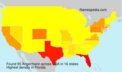 Surname Angermann in USA Surname Angermann in USA