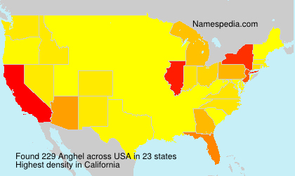 Surname Anghel in USA Surname Anghel in USA