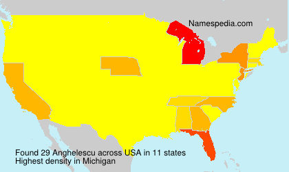 Surname Anghelescu in USA Surname Anghelescu in USA