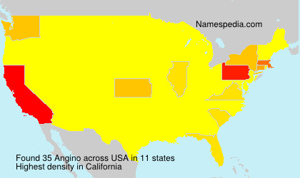 Surname Angino in USA Surname Angino in USA